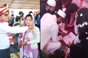 रामपुर : मुख्यमंत्री सामूहिक विवाह में गूंजे मंत्र और कुबूल-कुबूल है