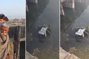 दर्दनाक हादसा : रेलिंग तोड़कर सोती साइफन में गिरी अल्टो कार...पांच लोगों की मौत, चालक घायल 