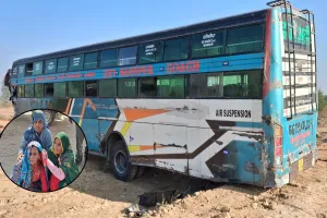 बदायूं: बस की टक्कर से मैजिक चालक और चार जानवरों की मौत