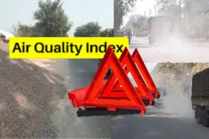  Lucknow AQI :  उड़ रही धूल, सड़क पर फैली निर्माण सामग्री...प्रदूषण कैसे कम हो जब नगर निगम ही नियमों का नहीं कर रहा पालन