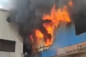  इरफान सोलंकी के रिश्तेदार के टेनरी में लगी आग:   शॉर्ट सर्किट से केमिकल भरा ड्रम हुआ खाक, अफरातफरी के बीच फायर फाइटर ने पाया काबू  