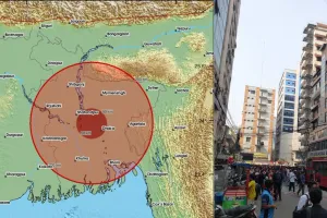  बांग्लादेश में 5.7 तीव्रता का भूकंप...   भारत की सीमा तक महसूस किए गए झटके, किसी नुकसान की सूचना नहीं 