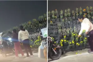 लखनऊ शर्मसार: PM मोदी के जाते ही सजावटी गमलों पर टूट पड़े लोग, वीडियो वायरल होने से मचा हड़कंप!