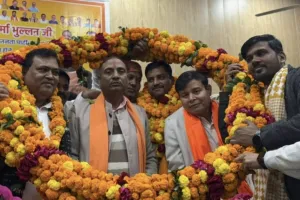 भाजपा जिलाध्यक्ष राम सिंह वर्मा का भव्य स्वागत, बूथ स्तर तक संगठन को मजबूत करने को लेकर हुआ मंथन