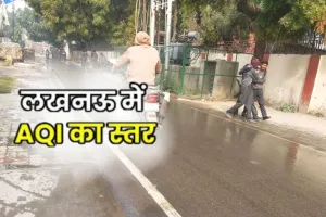 पानी छिड़क कम कर रहे प्रदूषण का स्तर, चंद कदमों की दूरी पर पेड़-पत्तियां पर जमी धूल की परत