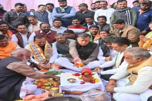 कानपुर-उन्नाव को जोड़ने वाले फोर लेन पुल का हुआ भूमि पूजन, 1196 मीटर होगी लंबाई, बिना जाम लखनऊ जा सकेंगे