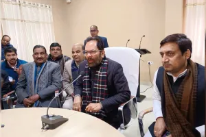 UP: मुख्तार अब्बास नकवी बोले...भाजपा के जीत की गिनती विपक्ष की हार का गणित बना 