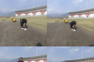 गौलापार क्रिकेट स्टेडियम पहुंचे पूर्व भारतीय क्रिकेटर प्रवीण कुमार, युवाओं को दिया सफलता का मंत्र