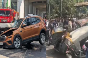 मुंबई में निर्माणाधीन मेट्रो लाइन का गिरा स्लैब, एक व्यक्ति की मौत, तीन घायल 