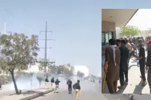 कराची में खामेनेई की मौत पर भड़का गुस्सा: अमेरिकी वाणिज्य दूतावास के बाहर पुलिस-प्रदर्शनकारियों में हिंसक झड़प, 6 मौतें, दर्जनों घायल