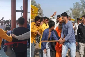 UP: मंदिर से पैसे चुराने के आरोपी किशोरों को खंभे से बांधकर पीटा, महंत खिलाफ FIR