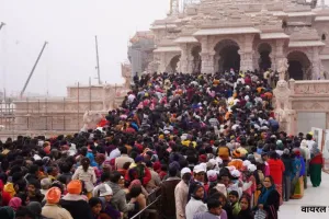 रामलला दर्शन के लिए चलना पड़ रहा 2 से 3 किमी., कड़ी धूप-बैरिकेडिंग ले रही श्रद्धालुओं की कड़ी परीक्षा