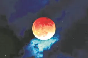 ऐसा था साल का पहला पूर्ण चंद्र ग्रहण