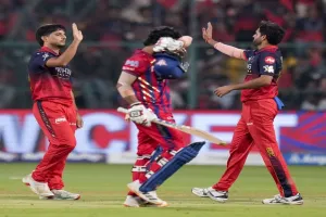 RCB vs LSG IPL 2026 Match: लखनऊ सुपर जाइंट्स की टीम 146 रन पर सिमटी 