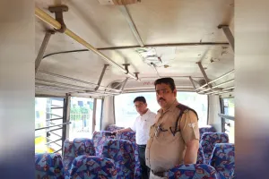 UP: 63 बसों की जांच, 9 को नोटिस, एक स्कूली बस का संचालन किया बंद