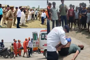बाराबंकी : घाघरा की उफनती लहरों के बीच गूंजे सायरन, मची भगदड़… अधिकारियों ने संभाला मोर्चा
