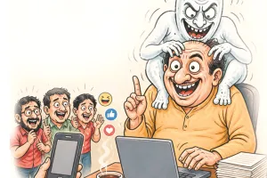 Satire: छपासी पर चढ़ा व्यंग्य का भूत! पाठक अब ‘नजरअंदाज यंत्र’ पहनकर बच रहे हैं