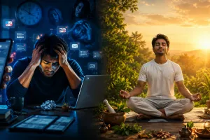  Digital Stress से कैसे बचाएगा आयुर्वेद? जानिए मानसिक तनाव, अनिद्रा और स्क्रीन टाइम का प्राकृतिक समाधान