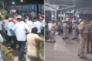 UP News: लोको पायलट पर पत्थरबाजी...रोजा स्टेशन पर भड़के रेलकर्मियों ने वेंडरों को पीटा, अफरा-तफरी से सहमे यात्री