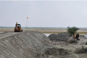  गोंडा में घाघरा नदी की कटान से बचेंगे दर्जनों गांव, 7.34 करोड़ रुपये से बन रहे स्पर और परक्यूपाइन