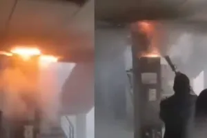 लखनऊ के लोकबंधु अस्पताल परिसर स्थित वन स्टॉप सेंटर में लगी आग, टला बड़ा हादसा