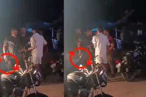 Barabanki News: बाराबंकी में शराब ठेके के बाहर रिवॉल्वर लहराकर युवक को धमकाया, वीडियो वायरल