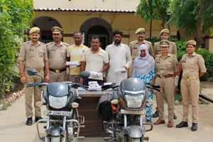 Bareilly News : पुलिस और टप्पेबाजों के बीच आधी रात को मुठभेड़, गोली लगने से एक बदमाश घायल; महिला समेत 4 गिरफ्तार