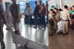 आगरा : आरपीएफ जवानों ने डिप्टी स्टेशन अधीक्षक को बेरहमी से पीटा, हाथ-पैर पकड़कर घसीटा, चार सस्पेंड 