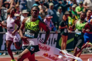 Prefontaine Classic 2026 में टेट टेलर का जलवा, 200 मीटर दौड़ जीतकर ओलंपिक चैंपियन तेबोगो को छोड़ा पीछे