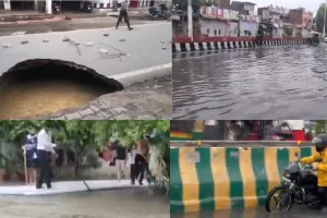 UP Rain Alert: यूपी में मानसून का कहर...7 की मौत, बारिश ने खोली आगरा स्मार्ट सिटी की पोल, कई इलाकों में सड़कें धंसीं; 50 से ज्यादा जगहों पर जलभराव