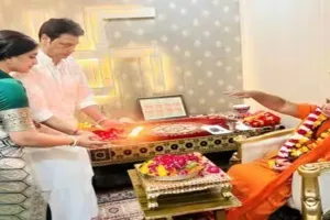 नई जिम्मेदारी मिलते ही गोवर्धन पहुंचे BJP महासचिव बिप्लव देब, पत्नी संग किया रुद्राभिषेक; शंकराचार्य से बंद कमरे में हुई लंबी चर्चा