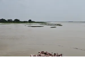 Badaun News : कछला गंगा में खतरे के निशान से ऊपर बह रहा पानी, तटवर्ती इलाकों में अलर्ट 