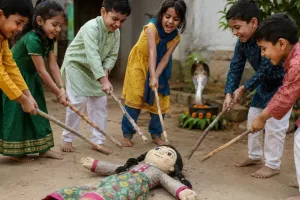 अनोखी परंपरा :  जब पीटी जाती हैं गुड़ियां