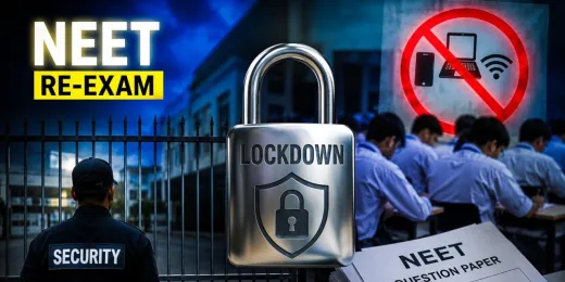 NEET री-एग्जाम के लिए अभेद्य चक्रव्यूह: पेपर लीक रोकने को 'सेफ हाउस' में नजरबंद हुए एक्सपर्ट्स, 21 जून तक दुनिया से टूटा नाता!