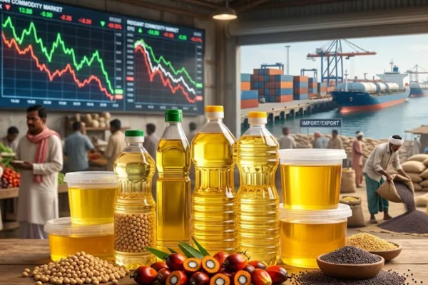 <span class="t-red">Edible oil prices: </span>देशी तेल से ₹28 तक सस्ता आयातित तेल, सोयाबीन-पामोलीन के भाव टूटे; सरसों पर भी असर