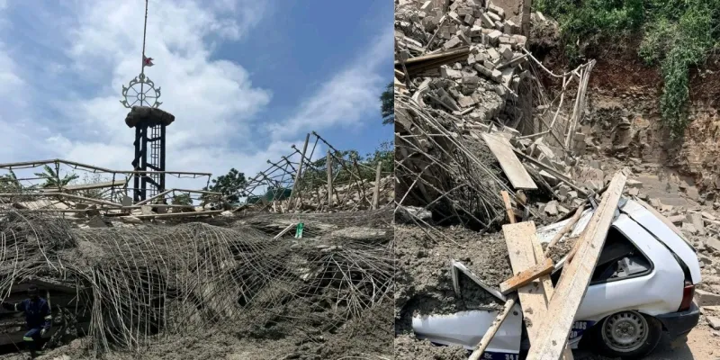 South Africa में निर्माणाधीन मंदिर ढहा... दो लोगों की मौत, मलबे में दबे कई लोग  