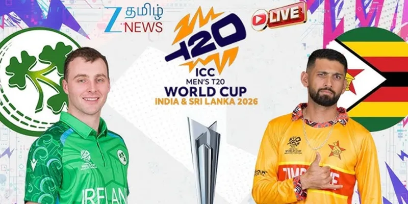 ZIM vs IRE T20 WC 2026 : बार‍िश के कारण मैच रद्द, ऑस्ट्रेल‍िया टी20 विश्व कप से बाहर, सुपर-8 में पहुंचा जिम्बाब्वे