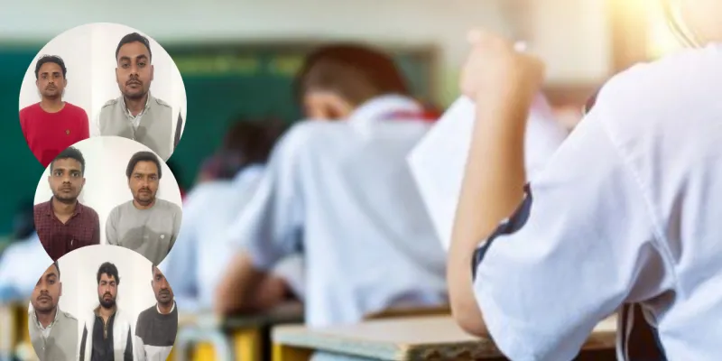 यूपी बोर्ड परीक्षा 2026 में बड़ा खुलासा: कीकर जंगल में बैठकर करा रहे थे नकल, STF ने 6 को धर दबोचा