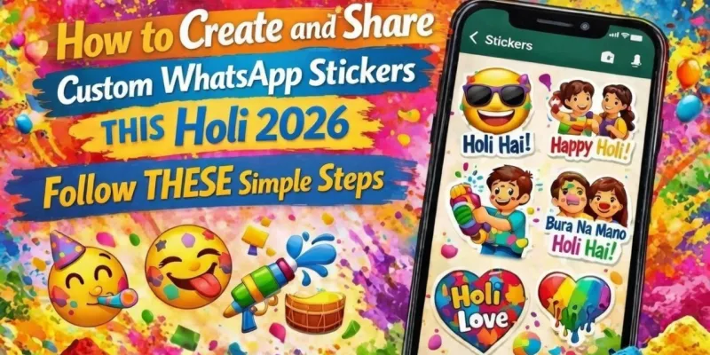Holi Special: अब WhatsApp पर बनाएं अपना पर्सनल होली स्टिकर! फोटो, सेल्फी या AI मैजिक से चैट में बरसाएं रंग