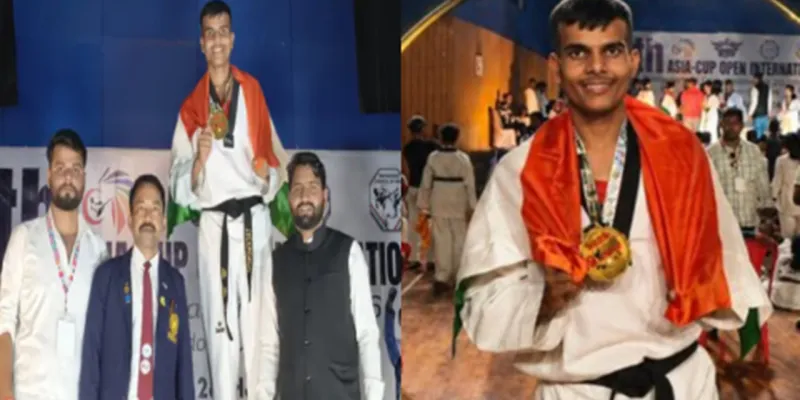 Asia Cup Taekwondo : श्रावस्ती के आशुतोष ने ताइक्वांडो चैंपियनशिप में जीता स्वर्ण, श्रीलंका के खिलाड़ी को हराया