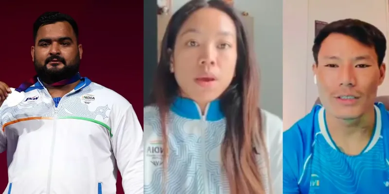  CWG 2026: भारत लौटे पदक विजेताओं का हुआ ग्रैंड वेलकम, एयरपोर्ट पर उतरते ही गोल्डन गर्ल मीराबाई चानू बोलीं-गर्व का पल