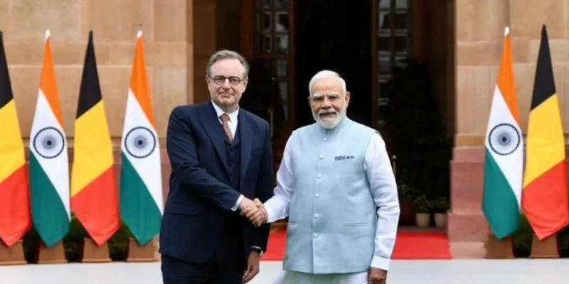 बेल्जियम PM बार्ट डी वेवर का भारत दौरा,  हैदराबाद हाउस में प्रधानमंत्री मोदी से मुलाकात; MoU पर समझौता