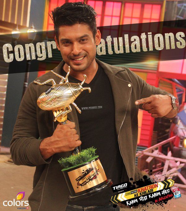KKK7 winner #sidharthshukla | Colors tv show, Winner, Tv stars