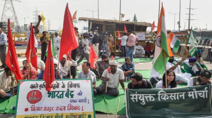 भारत बंद: सिंघु बॉर्डर पर किसान की मौत, पुलिस ने कहा- हार्ट अटैक आया