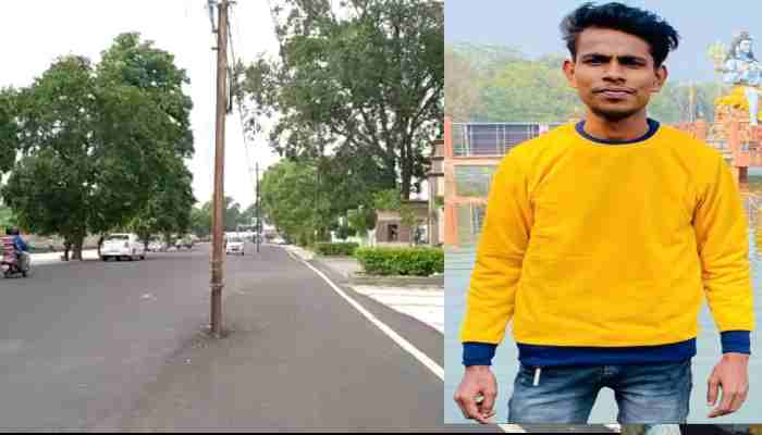 लखनऊ: बीच सड़क पर लगे बिजली के खंभे से टकराकर युवक की मौत