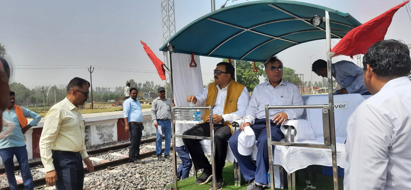 शाहजहांपुर: मुख्य रेल संरक्षा आयुक्त ने रोजा से नेरी तक किया स्पीड ट्रायल