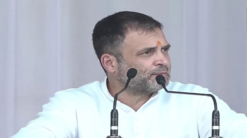 राजस्थान : बेणेश्वर धाम में बीजेपी पर बरसे राहुल गांधी , कहा- हम नहीं करते बांटने की राजनीति, भाजपा चाहती है दो हिन्दुस्तान