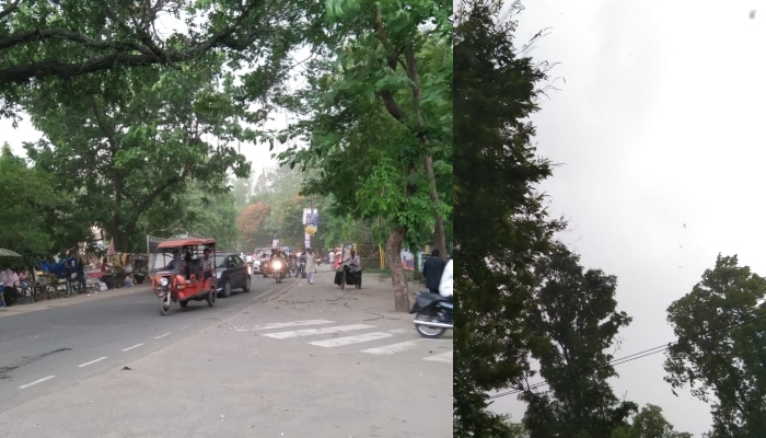 बहराइच: गर्मी से आमजन को मिली छुट्टी, दिन में छाया अंधेरा, धूल भरी आंधी के साथ शुरू हुई बूंदाबांदी