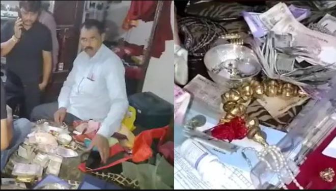 ड्रग इंस्पेक्टर के पांच ठिकानों से चार करोड़ रुपये नकद के साथ सोना-चांदी बरामद