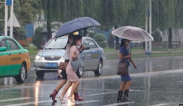 उत्तर कोरिया में भारी बारिश की चेतावनी, 300 मिलीमीटर बारिश की संभावना